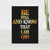 静かにして、わたしが神であることを知れ　キリスト教徒への贈り物 カード (正面)