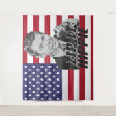 静かにして、ヒッピーのようなことを言うのはやめて タペストリー (正面)