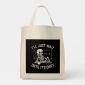 静かになるまで待つ – 先生ハロウィーン トートバッグ (裏面)