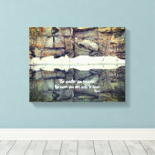 静かになる瑠美感動的引用文 キャンバスプリント (インサイチュ (ウッドフロア))