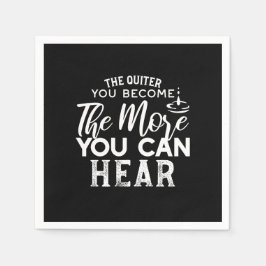 静かになればなるほど黒く聞こえる スタンダードカクテルナプキン