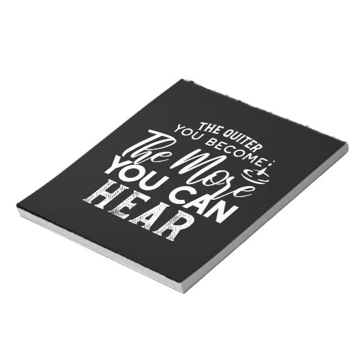 静かになればなるほど黒く聞こえる ノートパッド (回転)