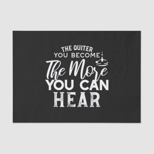 静かになればなるほど黒く聞こえる 薄葉紙 (正面)