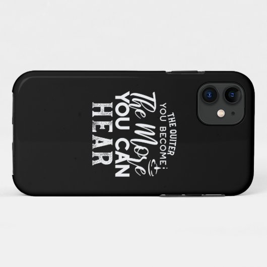 静かになればなるほど黒く聞こえる Case-Mate iPhoneケース (裏面(横))