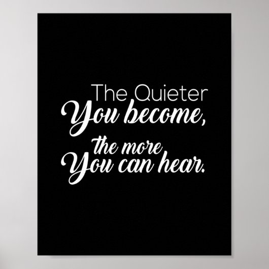 静かになればなるほど ポスター (正面)