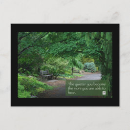 静かになれ… ポストカード