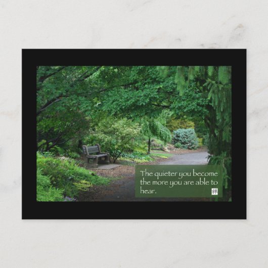 静かになれ… ポストカード (正面)