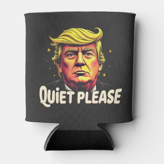 静かにカマラ大統領の討論をトランプ 缶クーラー (正面)