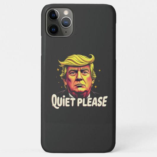 静かにカマラ大統領の討論をトランプ Case-Mate iPhoneケース (裏面)