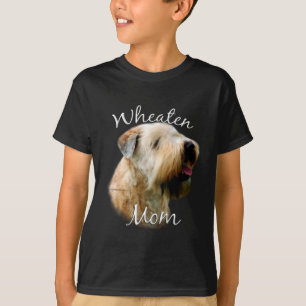 静かに上塗を施してあるWheatenテリアのお母さん2 Tシャツ