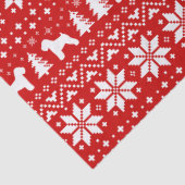 静かに上塗を施してあるWheatenテリアのクリスマスパターン 薄葉紙 (詳細)