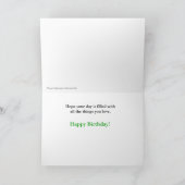 静かに上塗を施してあるWheatenテリアのバースデー・カード カード (内部)