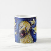 静かに上塗を施してあるWheatenテリアの星 コーヒーマグカップ (中央)