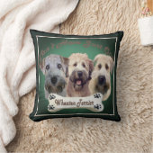 静かに上塗を施してあるWheatenテリアの枕 クッション (ブランケット)