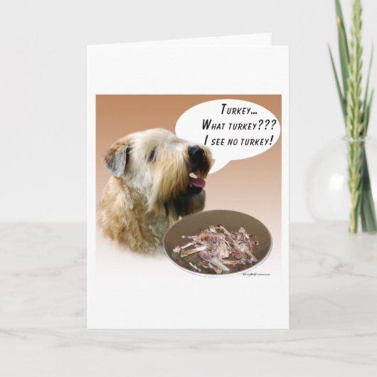 静かに上塗を施してあるWheatenテリアトルコ カード (正面)