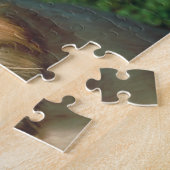 静かに上塗を施してあるWheatenテリア犬のパズル ジグソーパズル (側面)