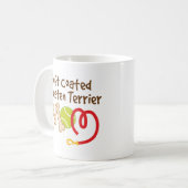 静かに上塗を施してあるWheatenテリア犬の品種お母さんのギフト コーヒーマグカップ (正面左)