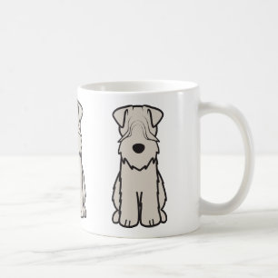 静かに上塗を施してあるWheatenテリア犬の漫画 コーヒーマグカップ