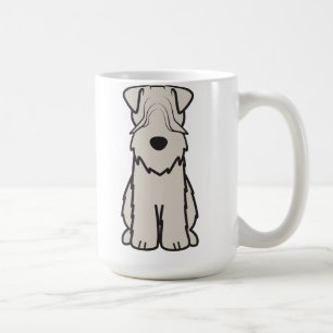 静かに上塗を施してあるWheatenテリア犬の漫画 コーヒーマグカップ