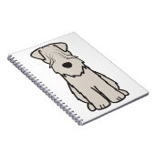 静かに上塗を施してあるWheatenテリア犬の漫画 ノートブック (右側)