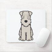 静かに上塗を施してあるWheatenテリア犬の漫画 マウスパッド (マウス)