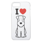 静かに上塗を施してあるWheatenテリア犬の漫画 Case-Mate iPhoneケース (裏面)