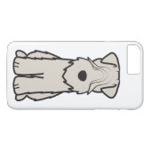 静かに上塗を施してあるWheatenテリア犬の漫画 Case-Mate iPhoneケース (裏面(横))