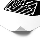 静かに仕事のエンジニア ポスター (角)