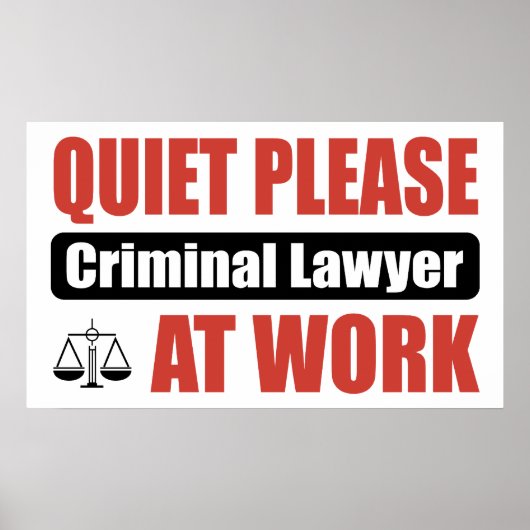 静かに仕事の刑事弁護士を頼む ポスター (正面)