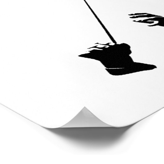 静かに仕事の指揮者 ポスター (角)