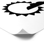 静かに仕事の気象学者 ポスター (角)