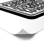 静かに働いているプログラマ ポスター (角)