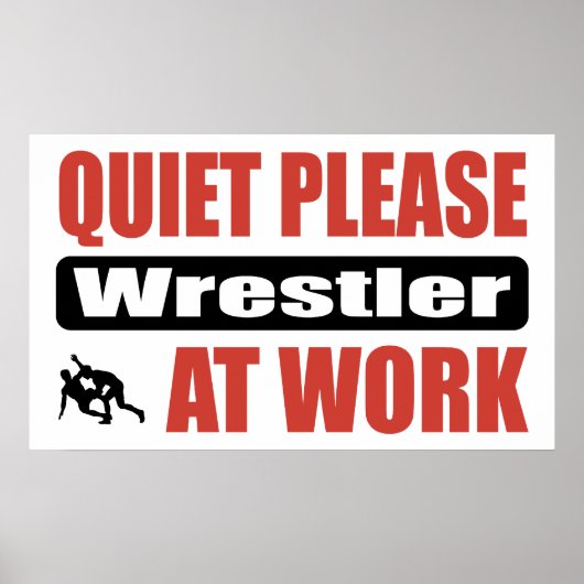 静かに働いているレスラー ポスター (正面)