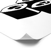 静かに働いている寿司職人 ポスター (角)