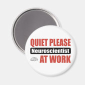 静かに働いている神経科学者を願う マグネット (正面/裏面)