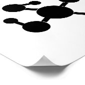 静かに働いている科学者 ポスター (角)