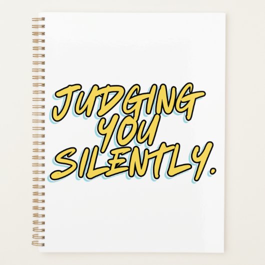 静かに判断する プランナー手帳 (正面)