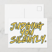 静かに判断する ポストカード (正面/裏面)