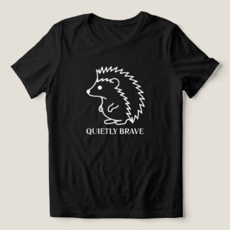 静かに勇敢なハリネズミ トライブレンドTシャツ