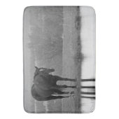 静かに反射する～馬浴場 バスマット (正面縦)