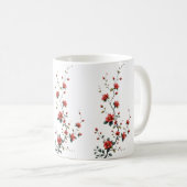 静かに咲く春の花のささやき ペタル コーヒーマグカップ (正面右)