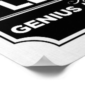 静かに天才を働かせる ポスター (角)