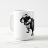 静かに待つ コーヒーマグカップ (正面左)