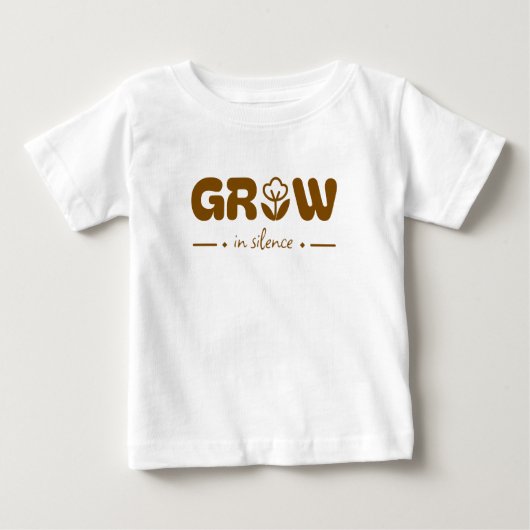 静かに成長する ベビーTシャツ (正面)