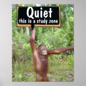 静かに教室へ ポスター (正面)