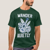 静かに旅する一人旅 Tシャツ (正面)