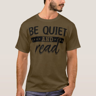静かに本の愛読者文学の本Libra Tシャツ