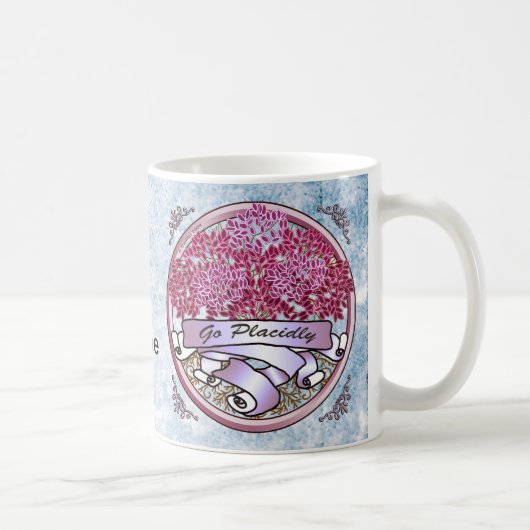 静かに生きて コーヒーマグカップ (右)