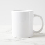 静かに瞑想する猫 ジャンボコーヒーマグカップ (右)