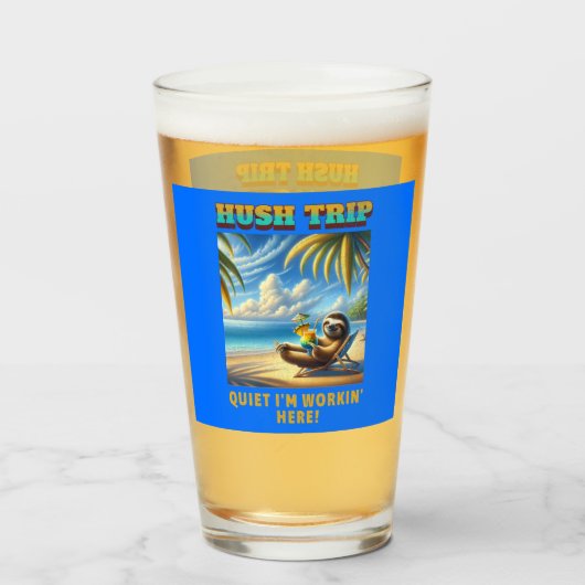 静かに私はここで働いている静かな旅行バケーション！ タンブラーグラス (ドリンク正面)